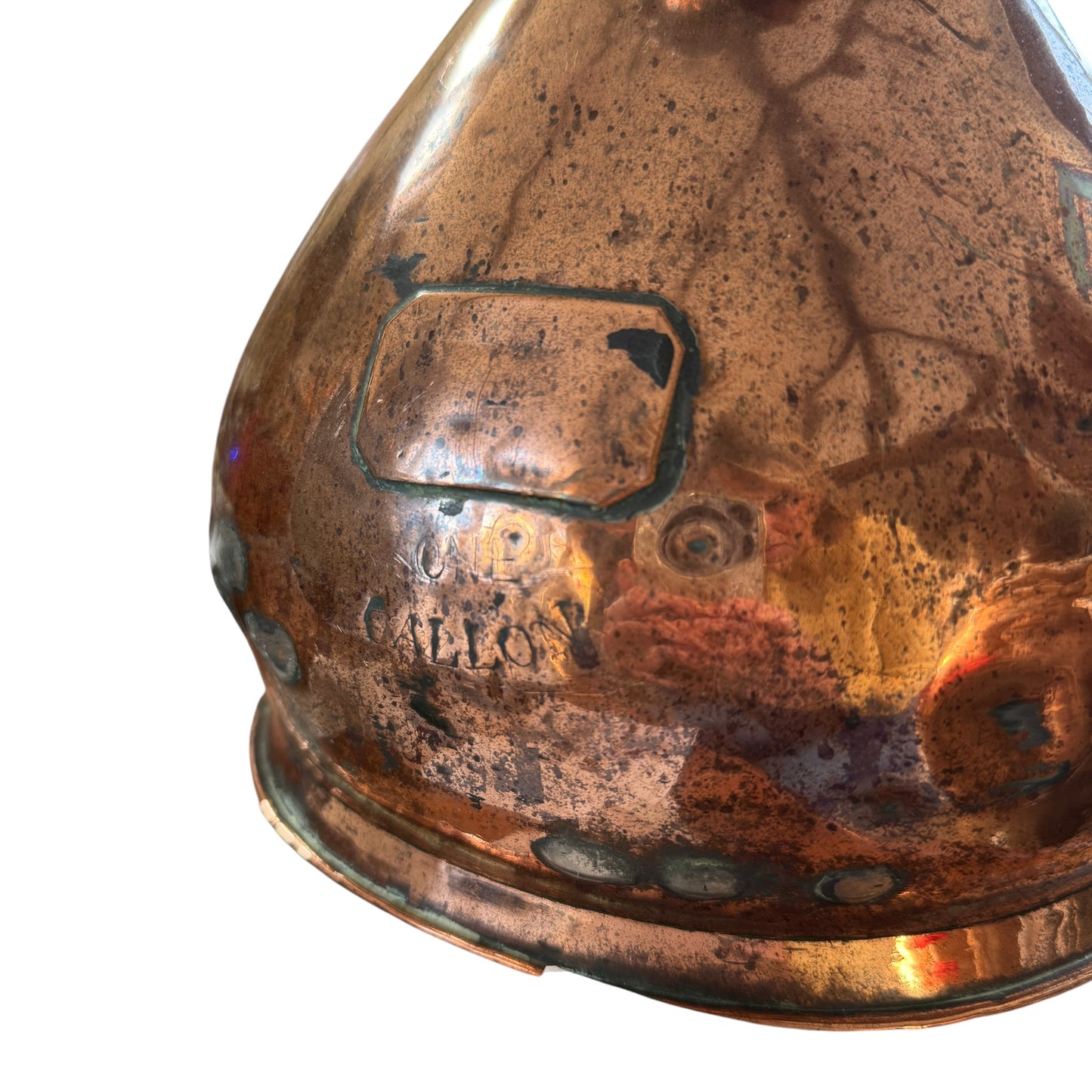 Antique One Gallon Copper Jug