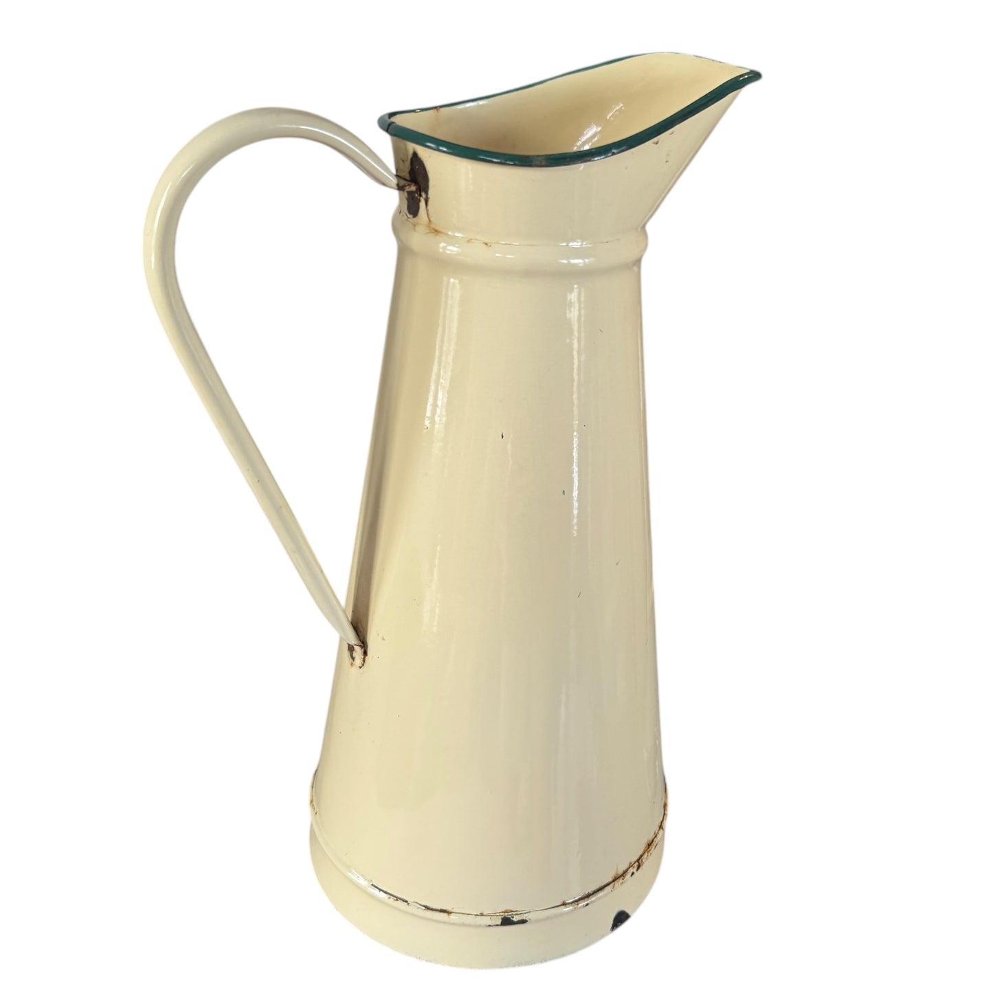 Cream Enamel Pitcher