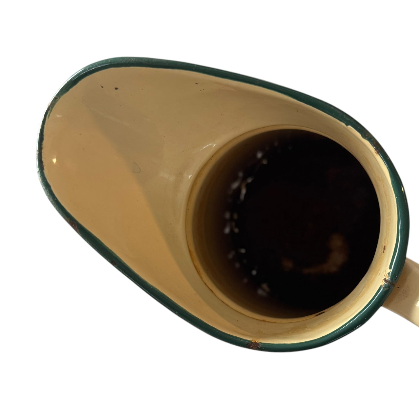 Cream Enamel Pitcher