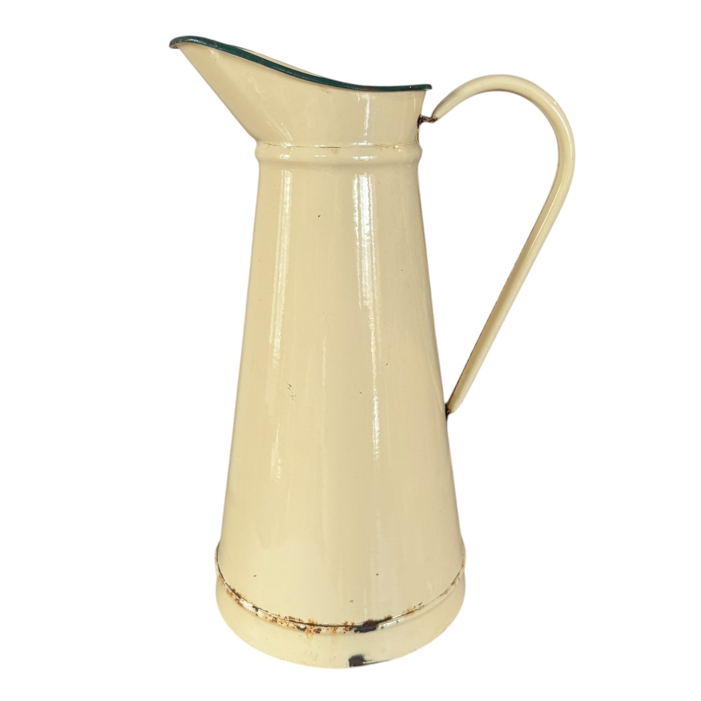 Cream Enamel Pitcher